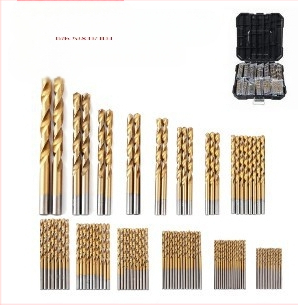 Набор винтови свредла в метална кутия, 25 части, марка Jiashiteng, за електрическа бормашина