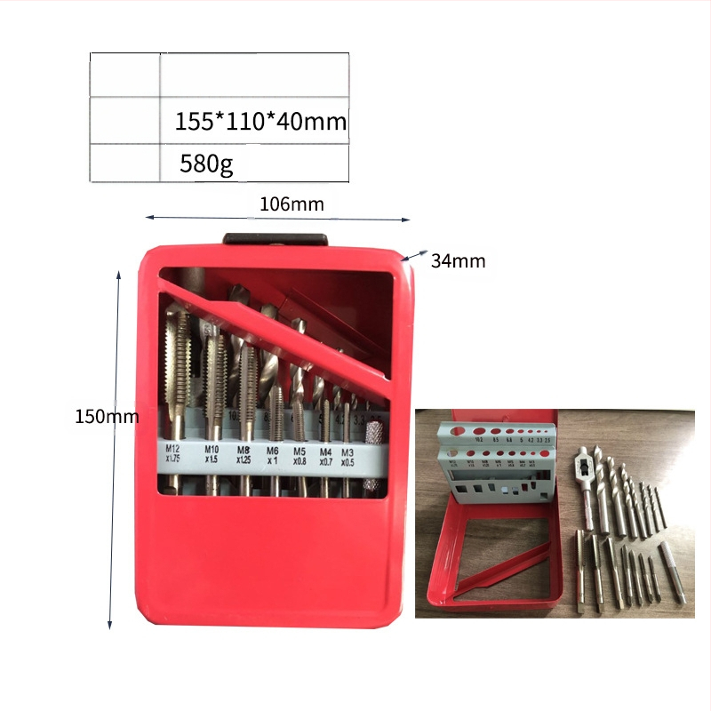 Набор винтови свредла в метална кутия, 25 части, марка Jiashiteng, за електрическа бормашина