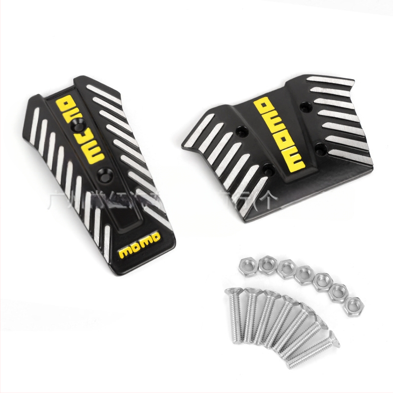 Always red σετ ποδιών αυτοκινήτου από κράμα αλουμινίου για γκάζι και φρένο – καθολική εφαρμογή, προσαρμοστικό