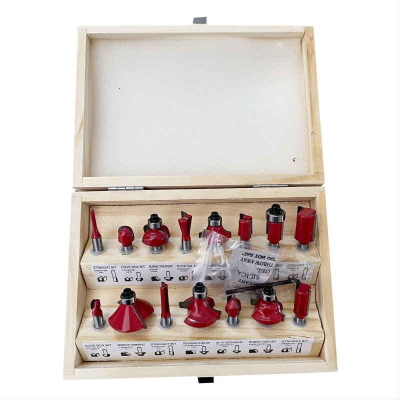 Set freza za drvo – glava od legure, žljebljenje, završna obrada i graviranje