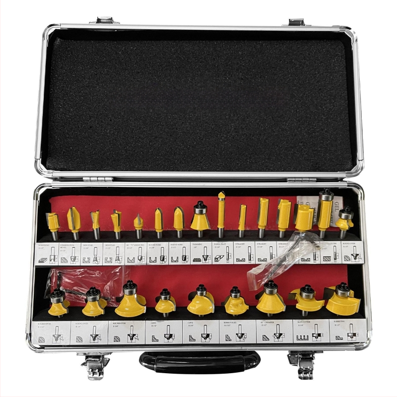 Set freza za drvo – glava od legure, žljebljenje, završna obrada i graviranje