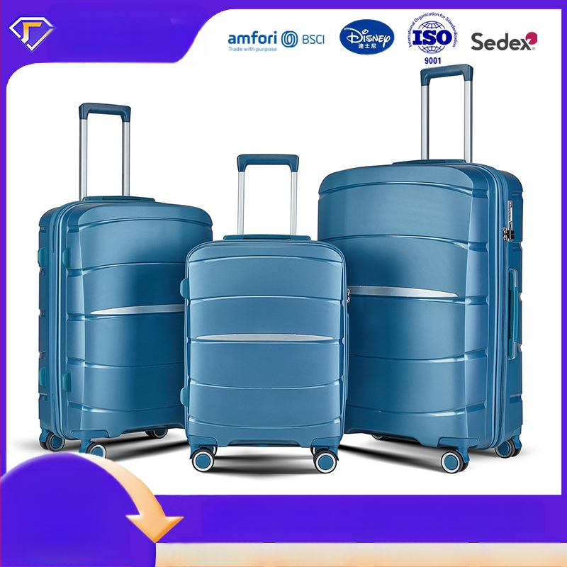 Triju somu komplekts — PP materiāls, ūdensizturīgs un pret zādzību, ar universālajiem riteņiem, svars 2,5 kg, slēdzene ar paroli