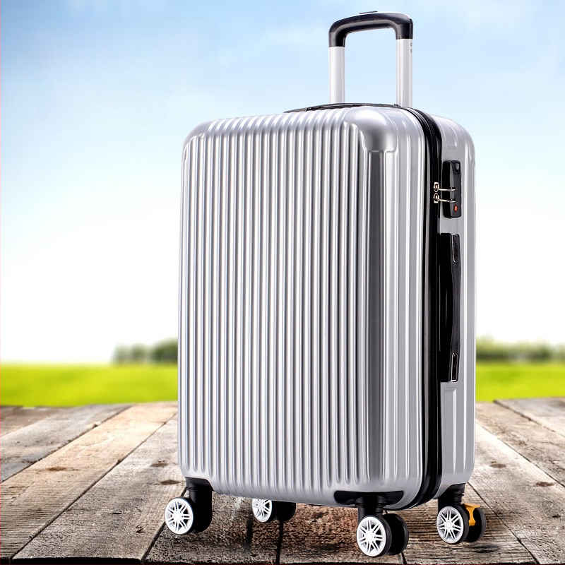 Ceļojumu koferis ar rāvējslēdzēju – ABS+PC, paroles slēdzene, universālie riteņi, 36–55 L tilpums, 2,3 kg svars