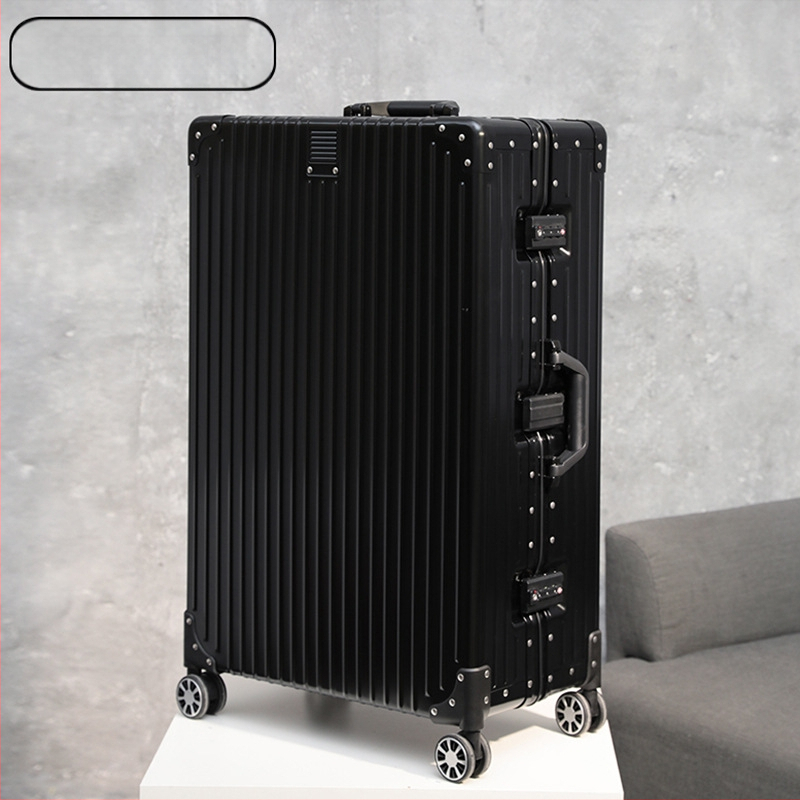 Βαλίτσα ταξιδιού από κράμα αλουμινίου-μαγνησίου, με περιστρεφόμενες ρόδες και κλείσιμο με λατς, κατάλληλη για επιχειρηματικά ταξίδια