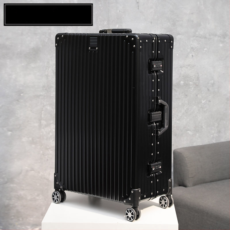 Βαλίτσα ταξιδιού από κράμα αλουμινίου-μαγνησίου, με περιστρεφόμενες ρόδες και κλείσιμο με λατς, κατάλληλη για επιχειρηματικά ταξίδια