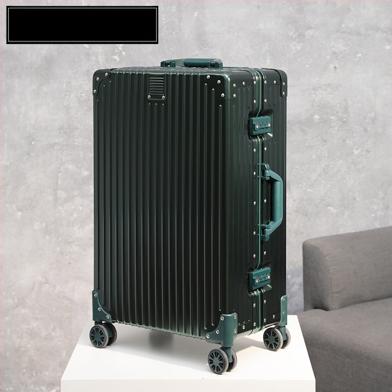 Βαλίτσα ταξιδιού από κράμα αλουμινίου-μαγνησίου, με περιστρεφόμενες ρόδες και κλείσιμο με λατς, κατάλληλη για επιχειρηματικά ταξίδια