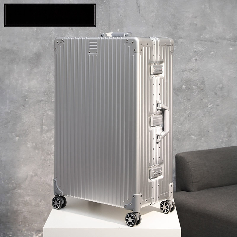 Βαλίτσα ταξιδιού από κράμα αλουμινίου-μαγνησίου, με περιστρεφόμενες ρόδες και κλείσιμο με λατς, κατάλληλη για επιχειρηματικά ταξίδια