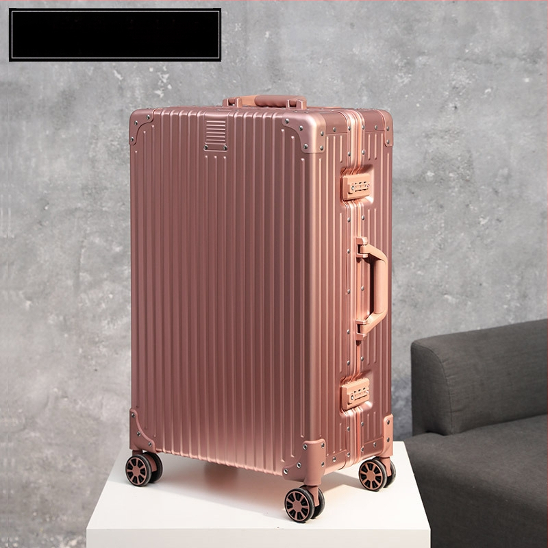 Βαλίτσα ταξιδιού από κράμα αλουμινίου-μαγνησίου, με περιστρεφόμενες ρόδες και κλείσιμο με λατς, κατάλληλη για επιχειρηματικά ταξίδια