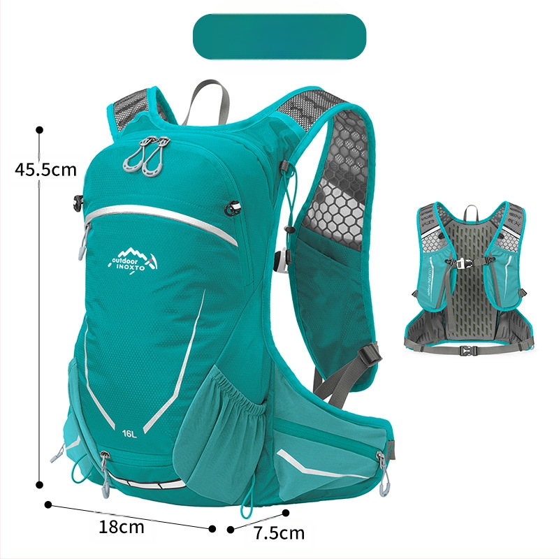 Лека туристическа раница за походи, унисекс, дишаща, полиестер, презрамки с въздушна възглавница