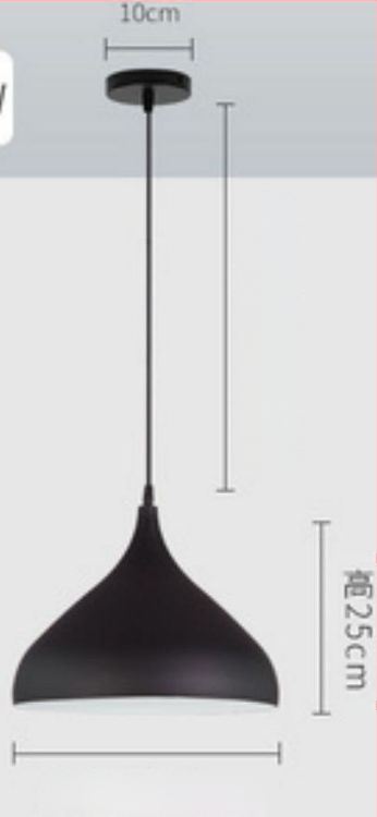 Visiaca lampa z železa – LED, moderný minimalistický štýl, s jednou hlavou, 220V