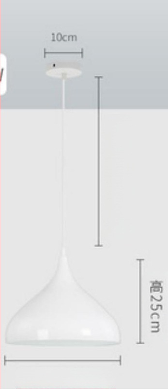 Visiaca lampa z železa – LED, moderný minimalistický štýl, s jednou hlavou, 220V