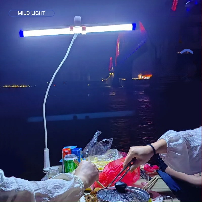 Λάμπα LED επαναφορτιζόμενη με μαγνητική ανάρτηση, USB φως ανάγκης, είσοδος 5V, ενσωματωμένη μπαταρία λιθίου, ρυθμιζόμενη φωτεινότητα