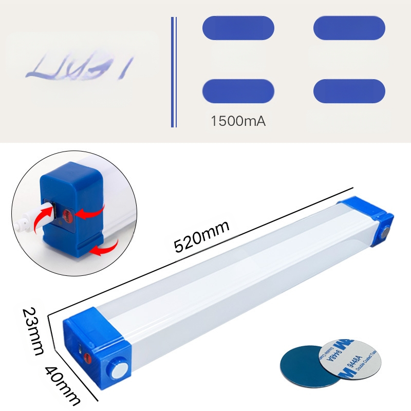 Λάμπα LED επαναφορτιζόμενη με μαγνητική ανάρτηση, USB φως ανάγκης, είσοδος 5V, ενσωματωμένη μπαταρία λιθίου, ρυθμιζόμενη φωτεινότητα
