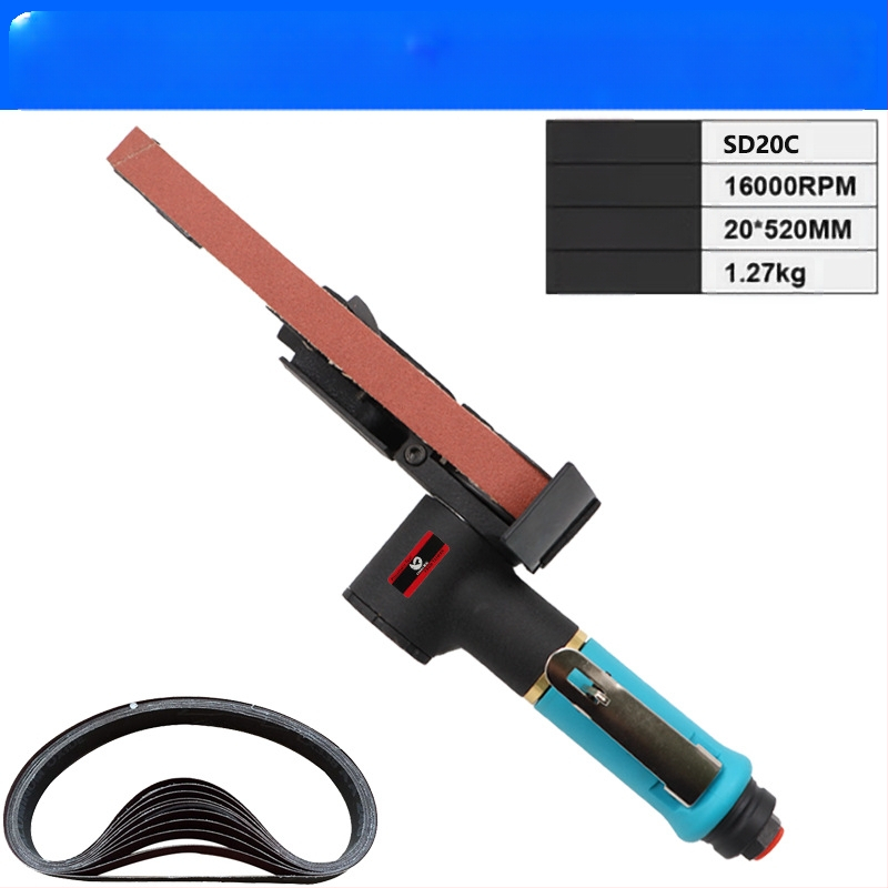 Fast Leopard пневматична шлайф-машина с лента за абразиви, за шлайфане и полиране