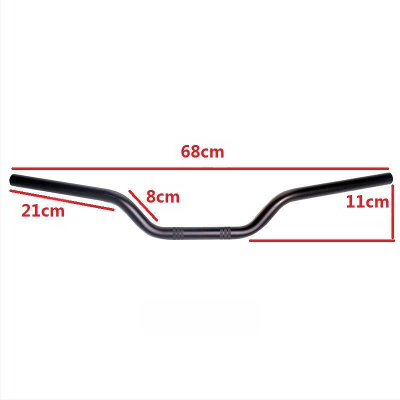 Motosikla stūre - retro modifikēta, GN CG125 saderīga, no tērauda.