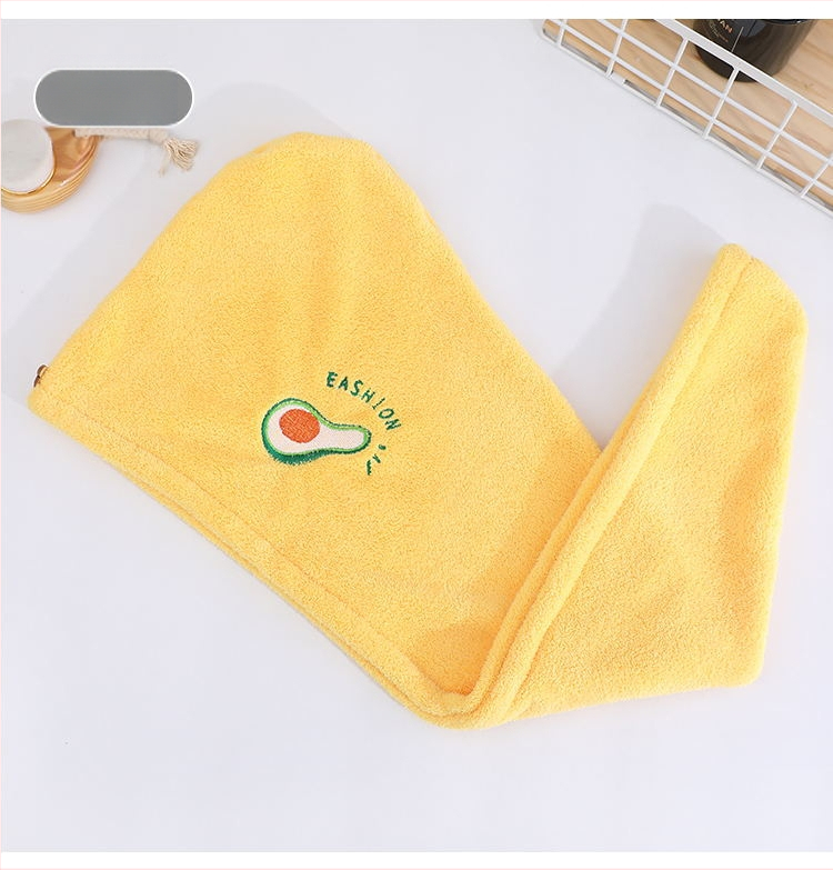 Κοραλλοφλιζέ καπέλο στεγνώματος μαλλιών με κέντημα, απορροφητικό, γρήγορο στέγνωμα, 150D νήμα, βάρος 50–79 g