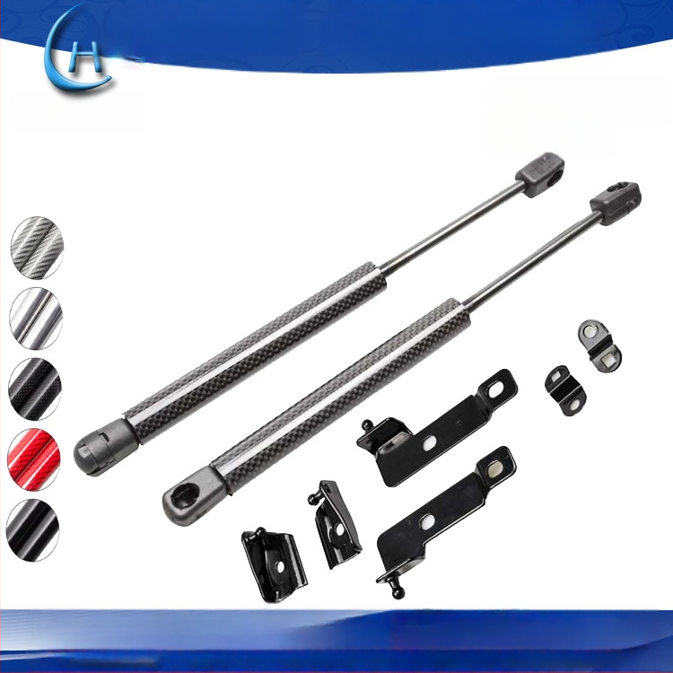 Αμορτισέρ καπό για Nissan Navara D40 – ελεύθερου τύπου συμπίεσης, διαδρομή 125 mm, απόσταση εγκατάστασης 357 mm, γεμάτο με άζωτο