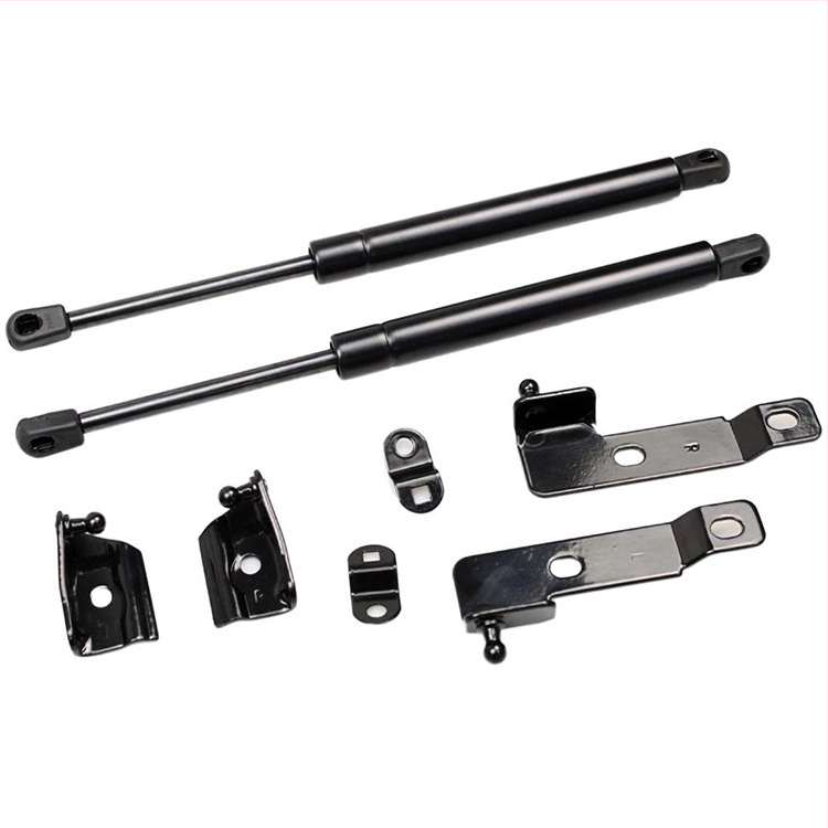 Αμορτισέρ καπό για Nissan Navara D40 – ελεύθερου τύπου συμπίεσης, διαδρομή 125 mm, απόσταση εγκατάστασης 357 mm, γεμάτο με άζωτο