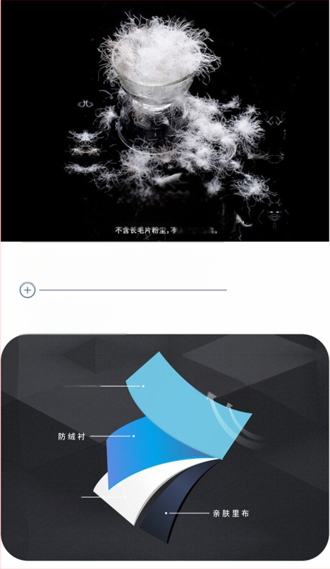 Geacă de puf cu umplutură din puf de rață alb; pufozitate 550; grosime; stil coreean; imprimeu camuflaj