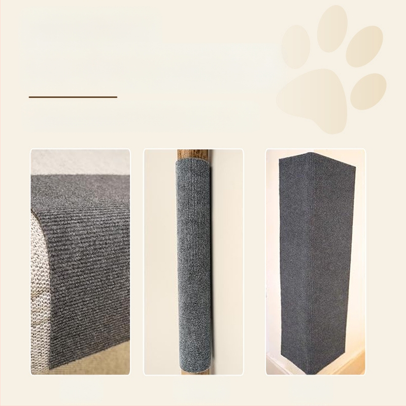 Котешка драскалка: дъска за драскане със самозалепващи стенни стикери и подложка за пода – полиестерно влакно, квадратна форма, шарки: ивици, едноцветна, сърце, кола, дъга, персонализируема