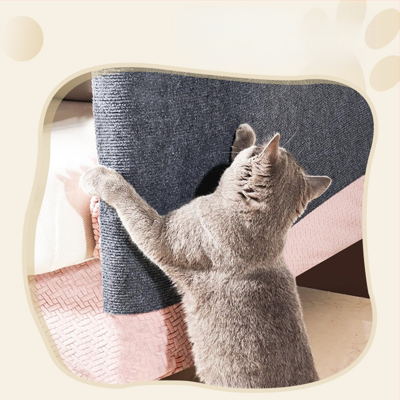 Котешка драскалка: дъска за драскане със самозалепващи стенни стикери и подложка за пода – полиестерно влакно, квадратна форма, шарки: ивици, едноцветна, сърце, кола, дъга, персонализируема