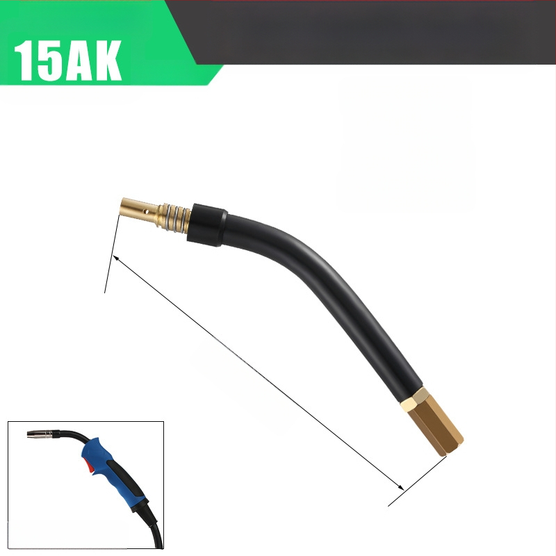 HQJZ Pribor za zavarivački pištolj NBC-200/250 – Zaštitni kapak za kabel, vodljivi mlaznik, zakrivljeni spojni štap