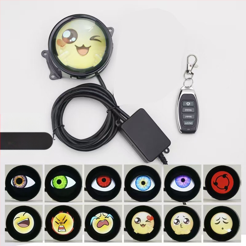 LED lukturi ar demonu acīm un modificētu lēcu, 1W, 12V, 0.3A, universāls