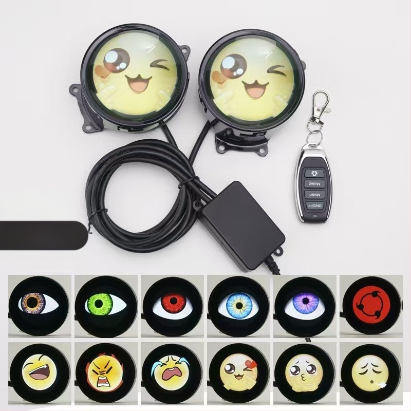 LED lukturi ar demonu acīm un modificētu lēcu, 1W, 12V, 0.3A, universāls