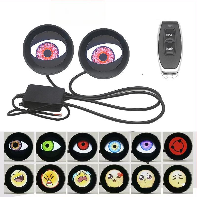 LED lukturi ar demonu acīm un modificētu lēcu, 1W, 12V, 0.3A, universāls