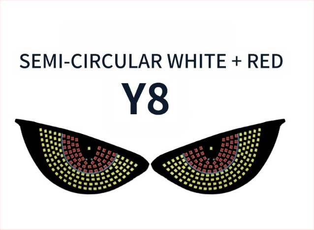 LED automa acu gaismas ar daudzveidīgiem brīdinājuma režīmiem, modelis MKS-9980, universāla saderība, interaktīvās atpakaļskata spoguļa gaismas