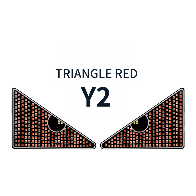 LED automa acu gaismas ar daudzveidīgiem brīdinājuma režīmiem, modelis MKS-9980, universāla saderība, interaktīvās atpakaļskata spoguļa gaismas