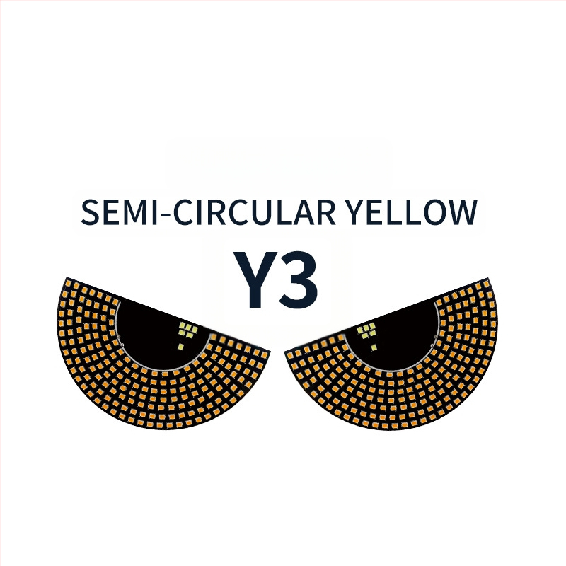 LED automa acu gaismas ar daudzveidīgiem brīdinājuma režīmiem, modelis MKS-9980, universāla saderība, interaktīvās atpakaļskata spoguļa gaismas