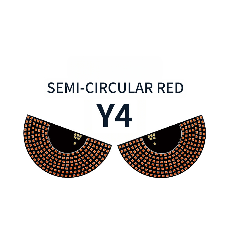 LED automa acu gaismas ar daudzveidīgiem brīdinājuma režīmiem, modelis MKS-9980, universāla saderība, interaktīvās atpakaļskata spoguļa gaismas