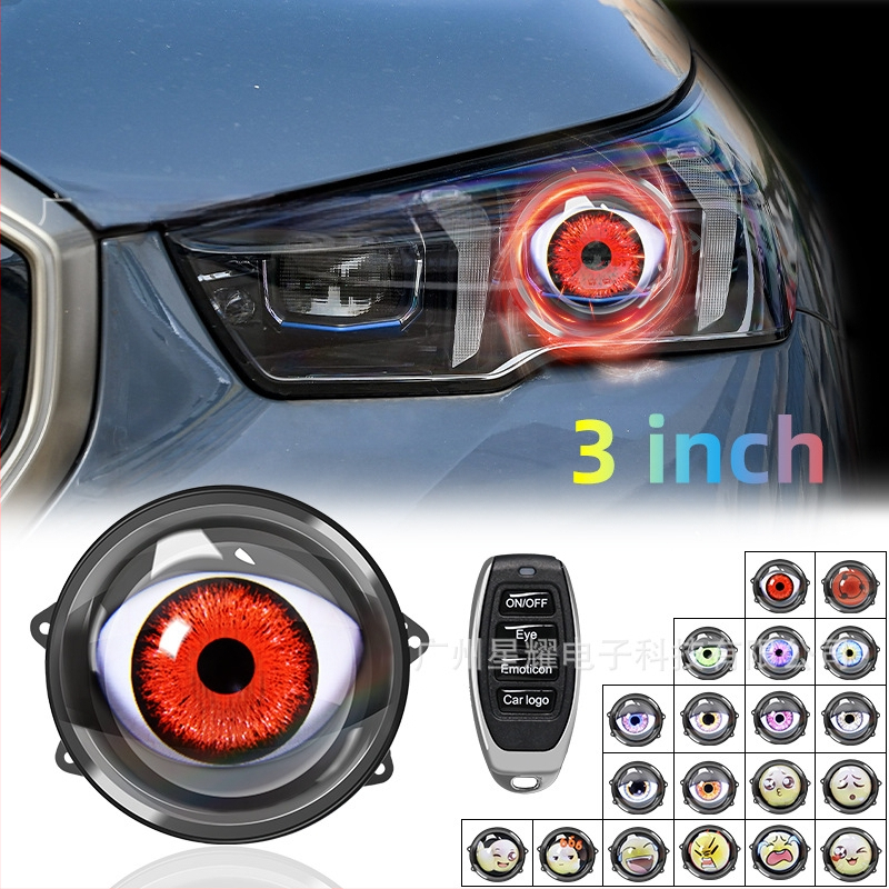 LED φανάρι κεφαλής Devil`s Eye, 10W, DC12-36V, ενσωματωμένος φακός, καθολική συμβατότητα