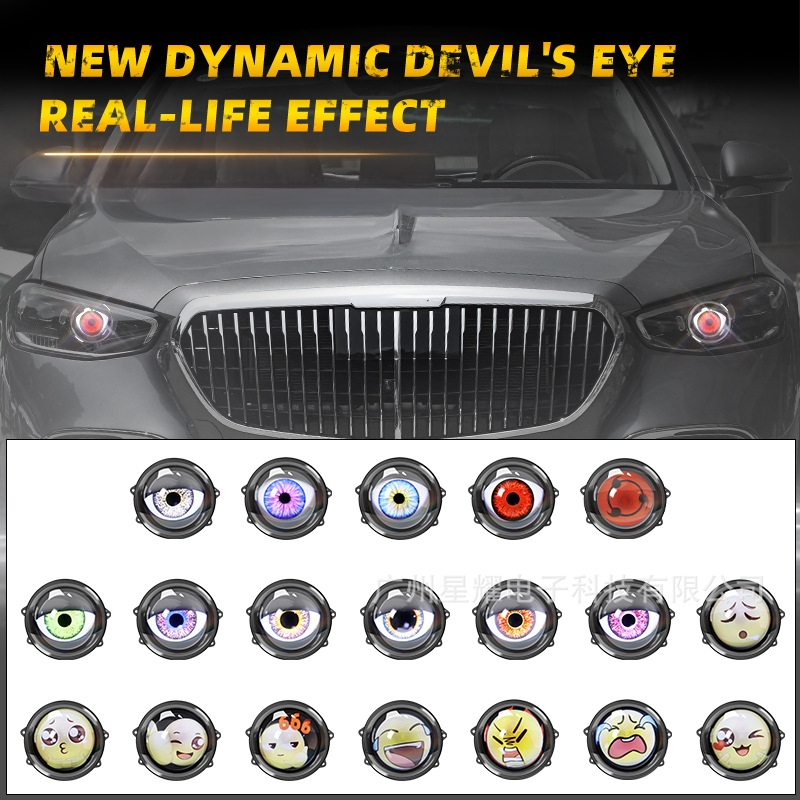 LED φανάρι κεφαλής Devil`s Eye, 10W, DC12-36V, ενσωματωμένος φακός, καθολική συμβατότητα