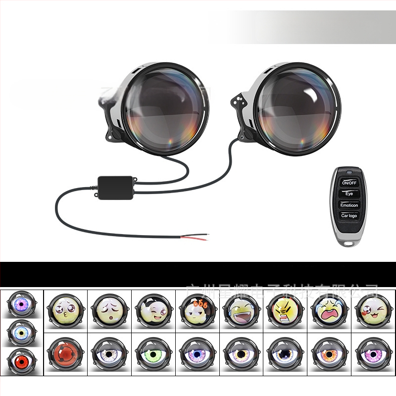 LED φανάρι κεφαλής Devil`s Eye, 10W, DC12-36V, ενσωματωμένος φακός, καθολική συμβατότητα