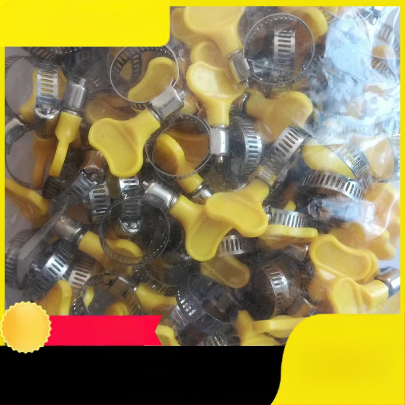 Spona za crijevo od nehrđajućeg čelika s plastičnom ručkom, nominalni promjer 10–16 mm, promjer fiksacije 16 mm, za auto i brodsku industriju, Mingfei Fastener