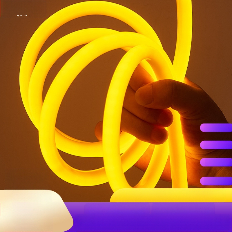 Εξωτερική αδιάβροχη LED ταινία για μηχανικό φωτισμό, εύκαμπτη, 12W, 120 LED (2835), 220V, δέσμη 360°