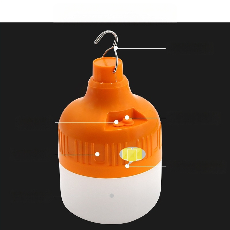 Аварийна светлина за дома — IP65, време на работа 6–12 ч, лампа с нажежаема жичка, живот 5000 ч