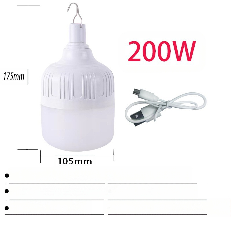 Аварийна светлина за дома — IP65, време на работа 6–12 ч, лампа с нажежаема жичка, живот 5000 ч