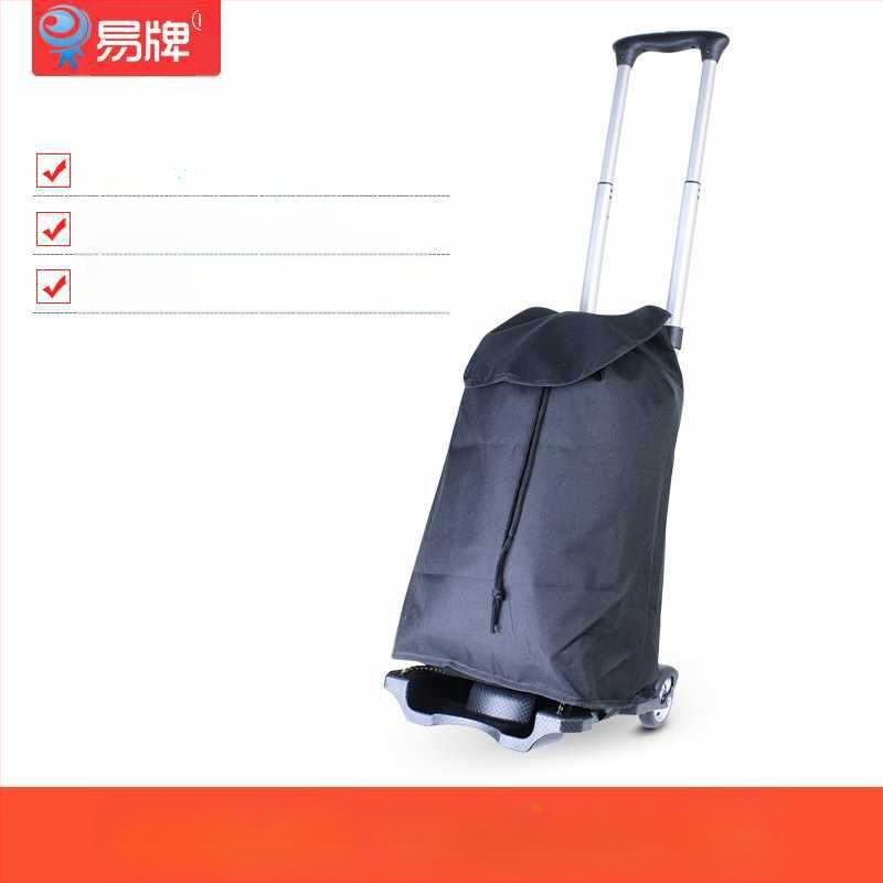 Πτυσσόμενος τετράτροχος καρότσι αποσκευών από κράμα αλουμινίου (Πτυσσόμενο; Κράμα αλουμινίου; Εκτύπωση λογότυπου; Προσαρμογή)