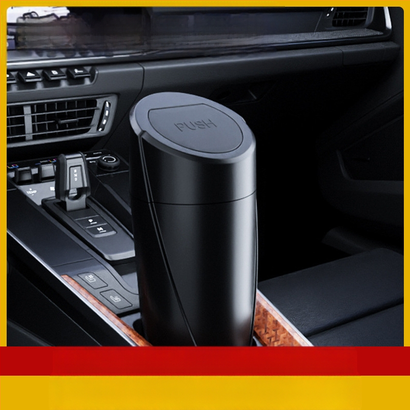 Κάδος απορριμμάτων αυτοκινήτου και μίνι κάδο αποθήκευσης κεντρικής κονσόλας, ABS, 1000 cm³, αδιάβροχος, ανθεκτικός σε κραδασμούς, προσαρμόσιμος