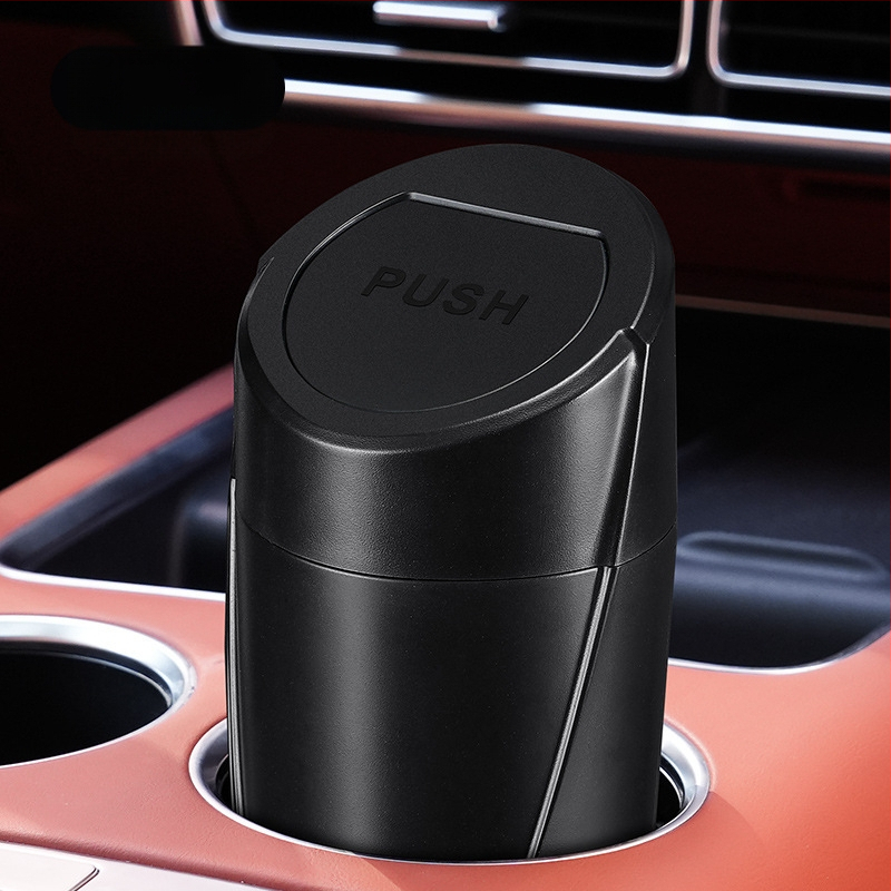 Κάδος απορριμμάτων αυτοκινήτου και μίνι κάδο αποθήκευσης κεντρικής κονσόλας, ABS, 1000 cm³, αδιάβροχος, ανθεκτικός σε κραδασμούς, προσαρμόσιμος