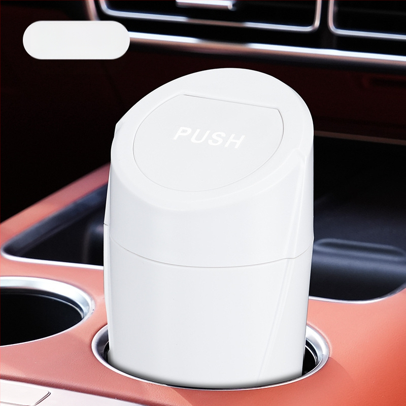 Κάδος απορριμμάτων αυτοκινήτου και μίνι κάδο αποθήκευσης κεντρικής κονσόλας, ABS, 1000 cm³, αδιάβροχος, ανθεκτικός σε κραδασμούς, προσαρμόσιμος