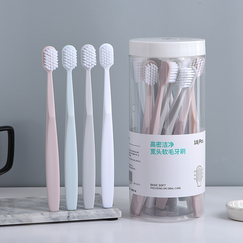 Rokas zobu birste ar cilindrisku dizainu, mīkstās sariņas, modelis R0722, priekš pieaugušajiem