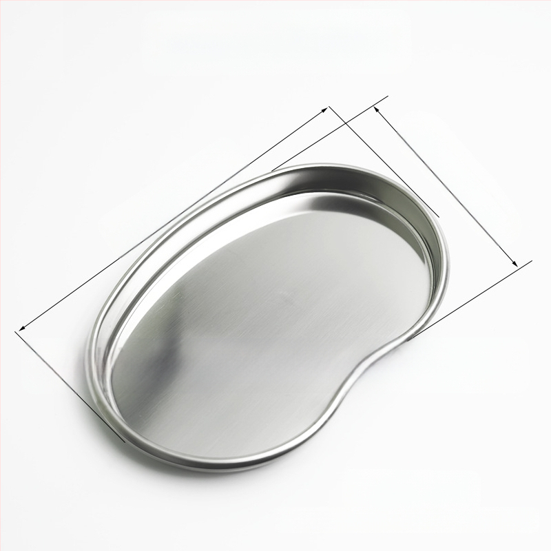 Медицински поднос от неръждаема стомана (неправилна форма), 201/304, електроплатинг повърхност, възможност за персонализация — Moriya SENGU