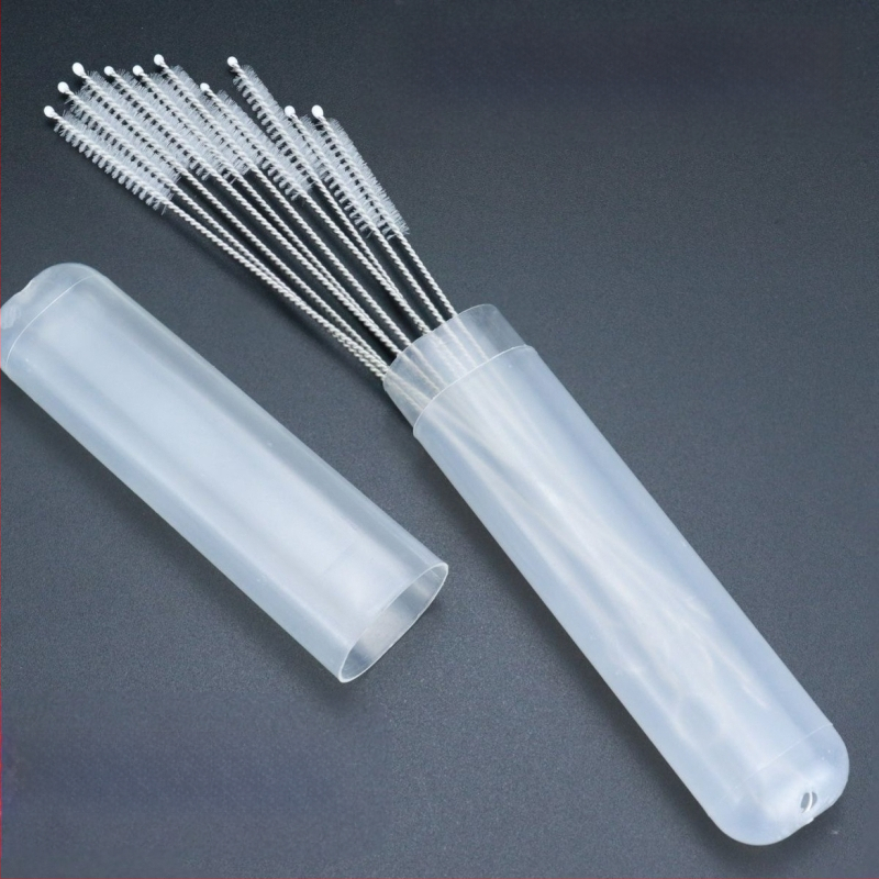 Четка за почистване на бебешки бутилки, биберони и сламки с глава за четка — Произход: Китай; Марка: Друг; Опаковка: SC10337028309990; Штрихкод: SC10337028309990