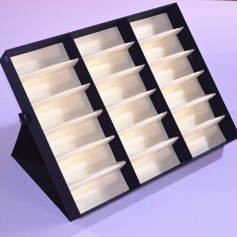 Brilles demonstrācijas kaste, daudzfunkcionāls plaukts ar divslāņu dizainu, ceļojumu palete, liela ietilpība — Qian Hoarding