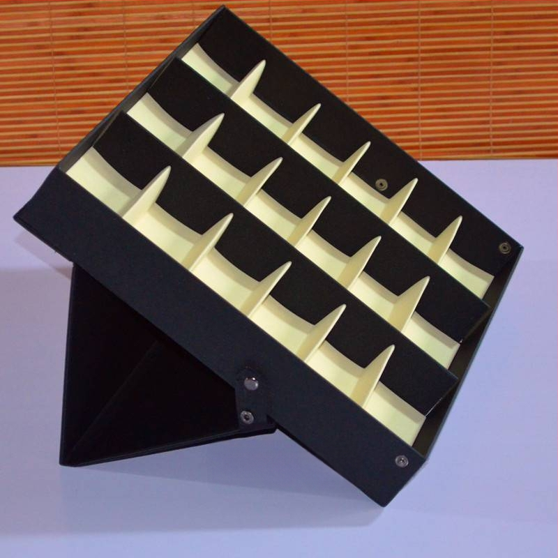 Brilles demonstrācijas kaste, daudzfunkcionāls plaukts ar divslāņu dizainu, ceļojumu palete, liela ietilpība — Qian Hoarding