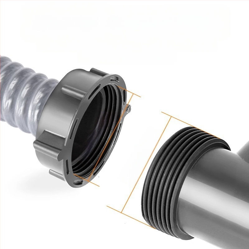 Win the bully Set odvoda za kuhinju s dvostrukim sudoperom – Model 10126, 304 nehrđajući čelik + ABS plastika, Moderan minimalistički stil